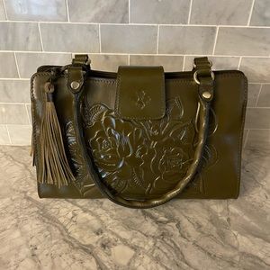 Soft olive Rienzo Patricia nash shoulder bag
